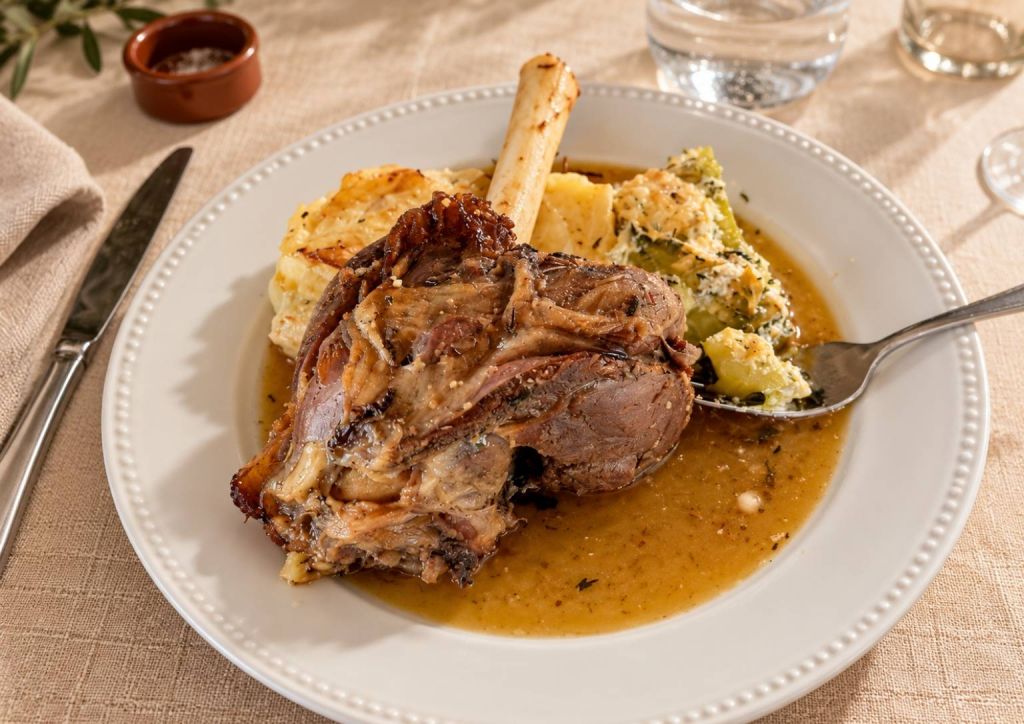 Gigot et purée maison
